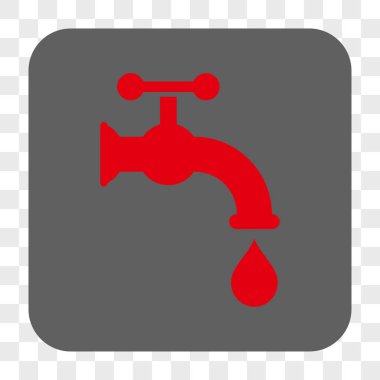 Musluk suyu yuvarlak kare düğme