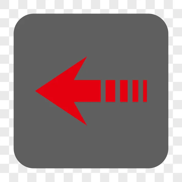 Enviar botão quadrado arredondado esquerdo — Vetor de Stock
