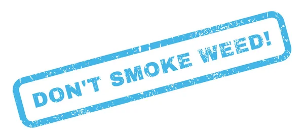 Nicht rauchen Unkraut Stempel — Stockvektor