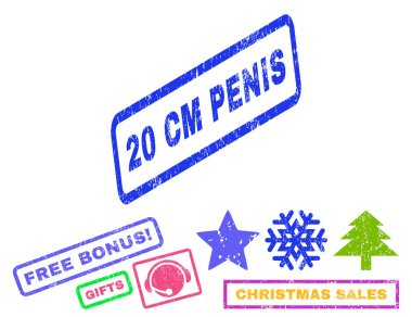 20 cm Penis Rubber Stamp
