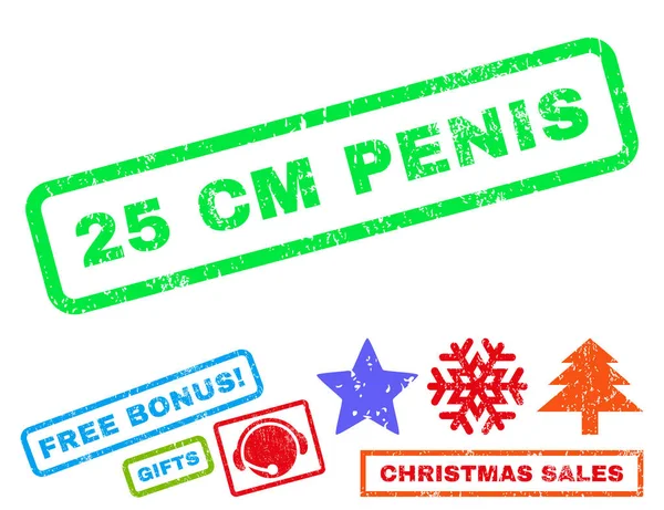 25 cm Penis Rubber Stamp