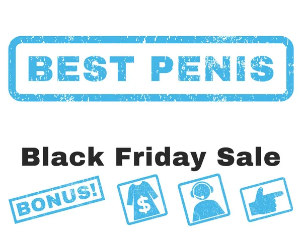 Best Penis Rubber Stamp — Stock Vector