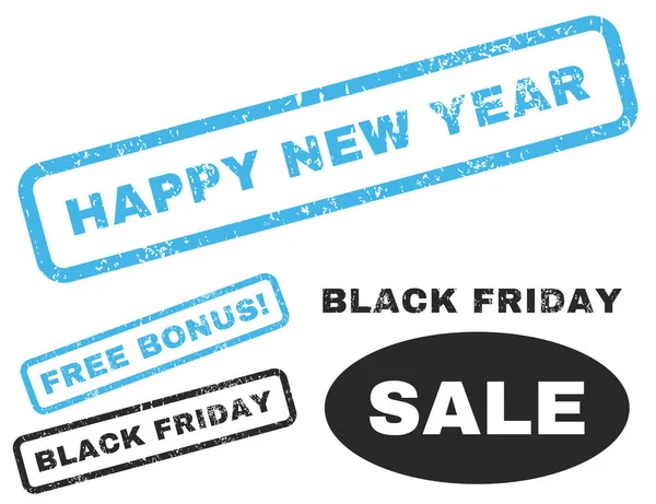 mutlu yeni yıl lastik damgası