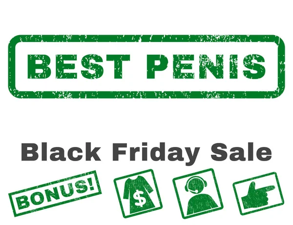 Best Penis Rubber Stamp — Stock Vector