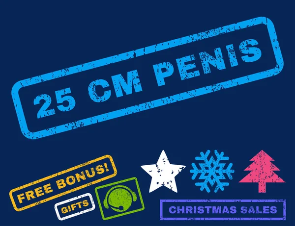 25 cm Penis Rubber Stamp