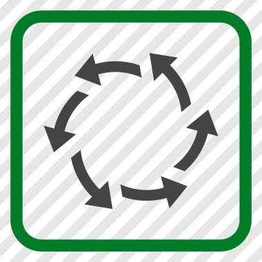 Santrifüj oklar bir çerçeve içinde simge vektör