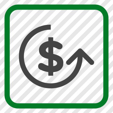 Ters ibraz vektör simgesi bir çerçeve içinde