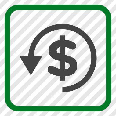 Ters ibraz vektör simgesi bir çerçeve içinde