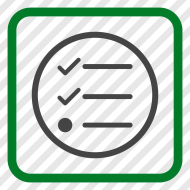 Denetim listesi vektör simgesi bir çerçeve içinde