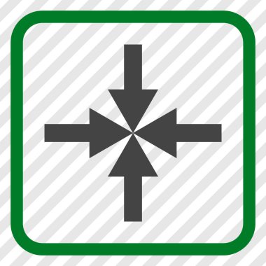 Oklar vektör simgesi bir çerçeve içinde sıkıştırmak