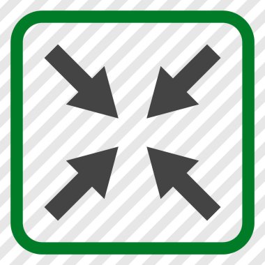 Oklar vektör simgesi bir çerçeve içinde sıkıştırmak