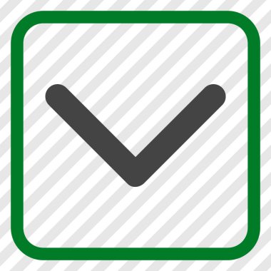 Vektör simgesi bir çerçeve içinde aşağı yön