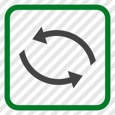 Exchange oklar bir çerçeve içinde simge vektör