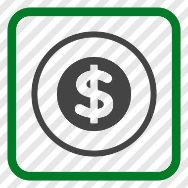 Finans vektör simgesi bir çerçeve içinde