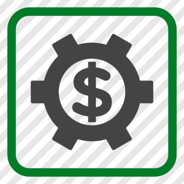 Mali Ayarlar vektör simgesi bir çerçeve içinde