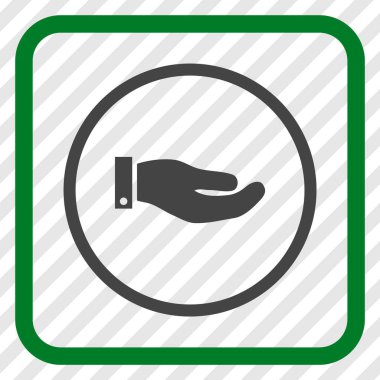 El vektör simgesi bir çerçeve içinde