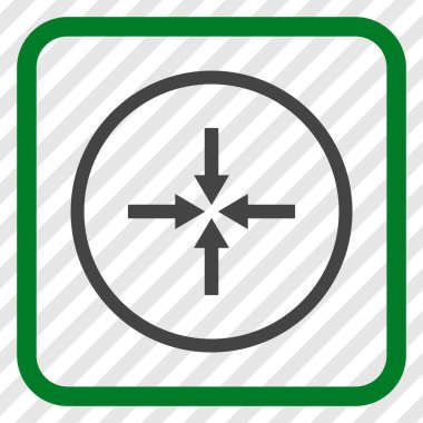 Etkisi oklar bir çerçeve içinde simge vektör