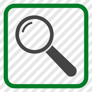 Büyüteç'i vektör simgesi bir çerçeve içinde