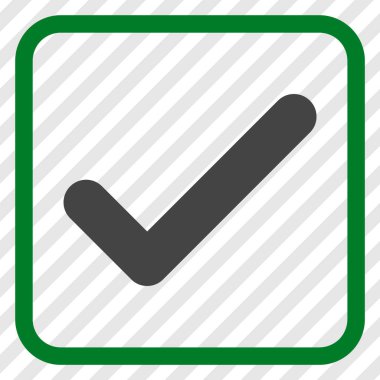 Tamam vektör simgesi bir çerçeve içinde