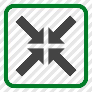 Basınç oklar bir çerçeve içinde simge vektör