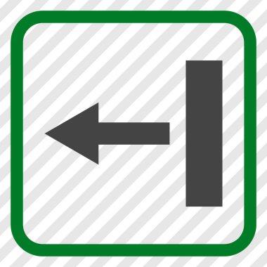 Sol vektör simgesi bir çerçevede çekin