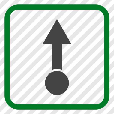 Vektör simgesi bir çerçeve içinde yukarı çekin