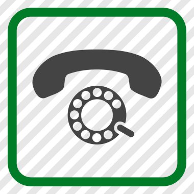 Darbeli aramayı vektör simgesi bir çerçeve içinde