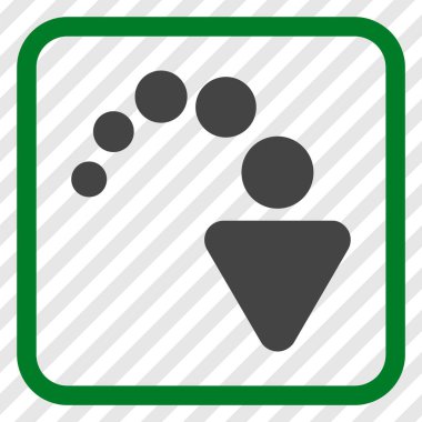 Vektör simgesi bir çerçeve içinde Yinele