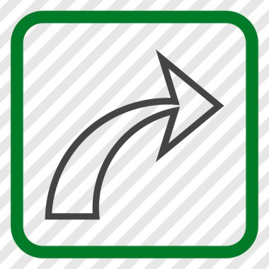 Vektör simgesi bir çerçeve içinde Yinele