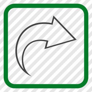 Vektör simgesi bir çerçeve içinde Yinele