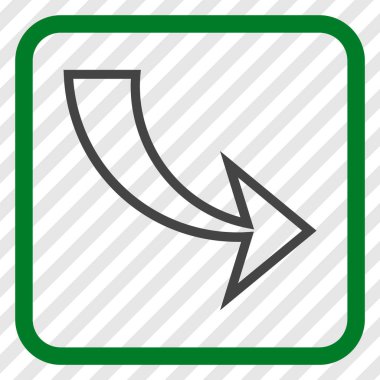 Vektör simgesi bir çerçeve içinde Yinele