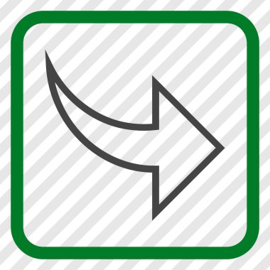 Vektör simgesi bir çerçeve içinde Yinele