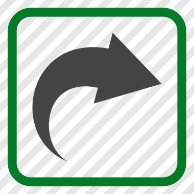 Vektör simgesi bir çerçeve içinde Yinele