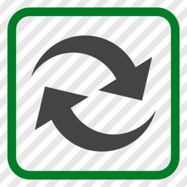 Oklar vektör simgesi bir çerçeve içinde yenileme