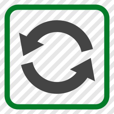 Vektör simgesi bir çerçeve içinde yenileme