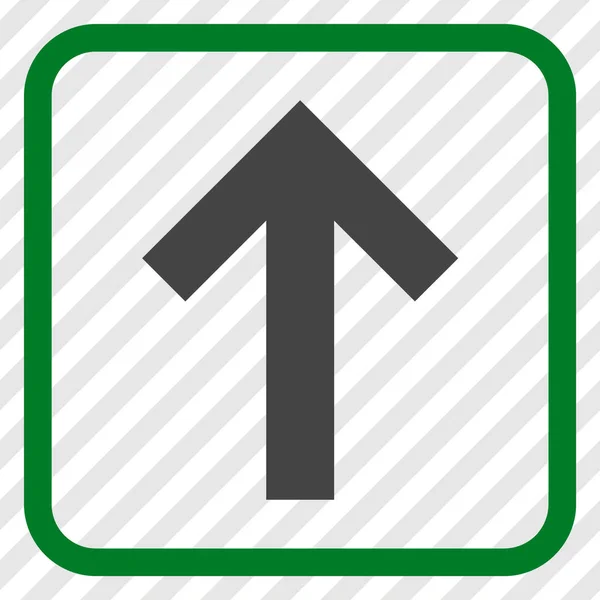 Arrow Up Vector Icon într-un cadru — Vector de stoc