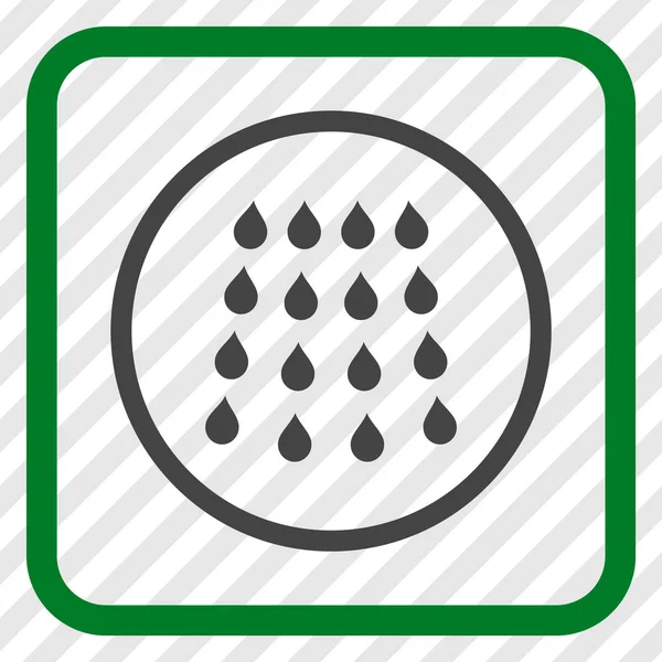 DROPS Vector Icon In een Frame — Stockvector