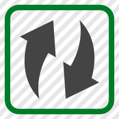 Vektör simgesi bir çerçeve içinde yenileme