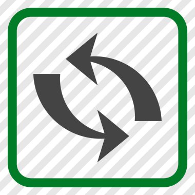 Vektör simgesi bir çerçeve içinde yenileme