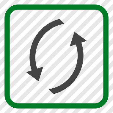 Vektör simgesi bir çerçeve içinde yenileme