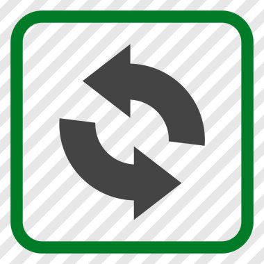 Vektör simgesi bir çerçeve içinde yenileme