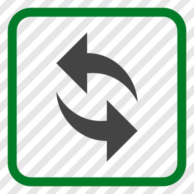 Vektör simgesi bir çerçeve içinde yenileme