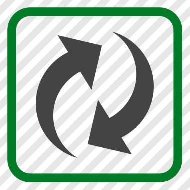 Vektör simgesi bir çerçeve içinde yenileme