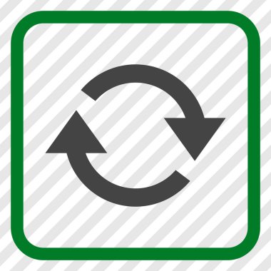 Vektör simgesi bir çerçeve içinde yenileme