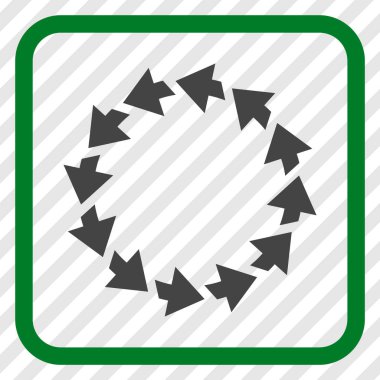 Bir çerçeve içinde CCW vektör simge döndürmek