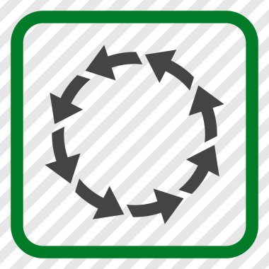 Bir çerçeve içinde CCW vektör simge döndürmek