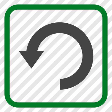 Vektör simgesi bir çerçeve içinde aşağı Döndür