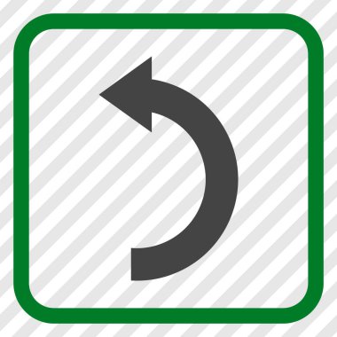 Sol vektör simgesi bir çerçeve içinde döndürme