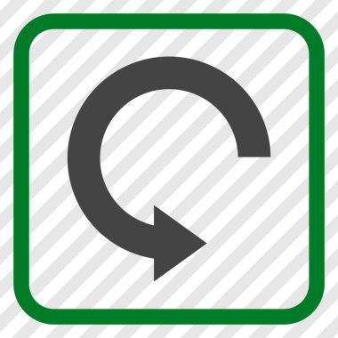 Doğru vektör simgesi bir çerçeve içinde döndürme