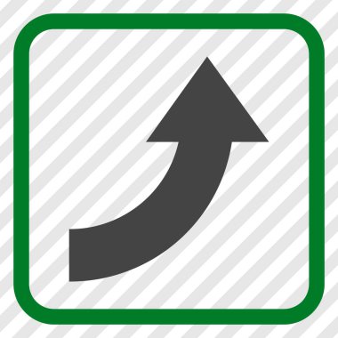 Vektör simgesi bir çerçeve içinde yukarı Döndür